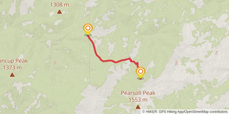 Kalmiopsis Rim Trail stage 7 Map