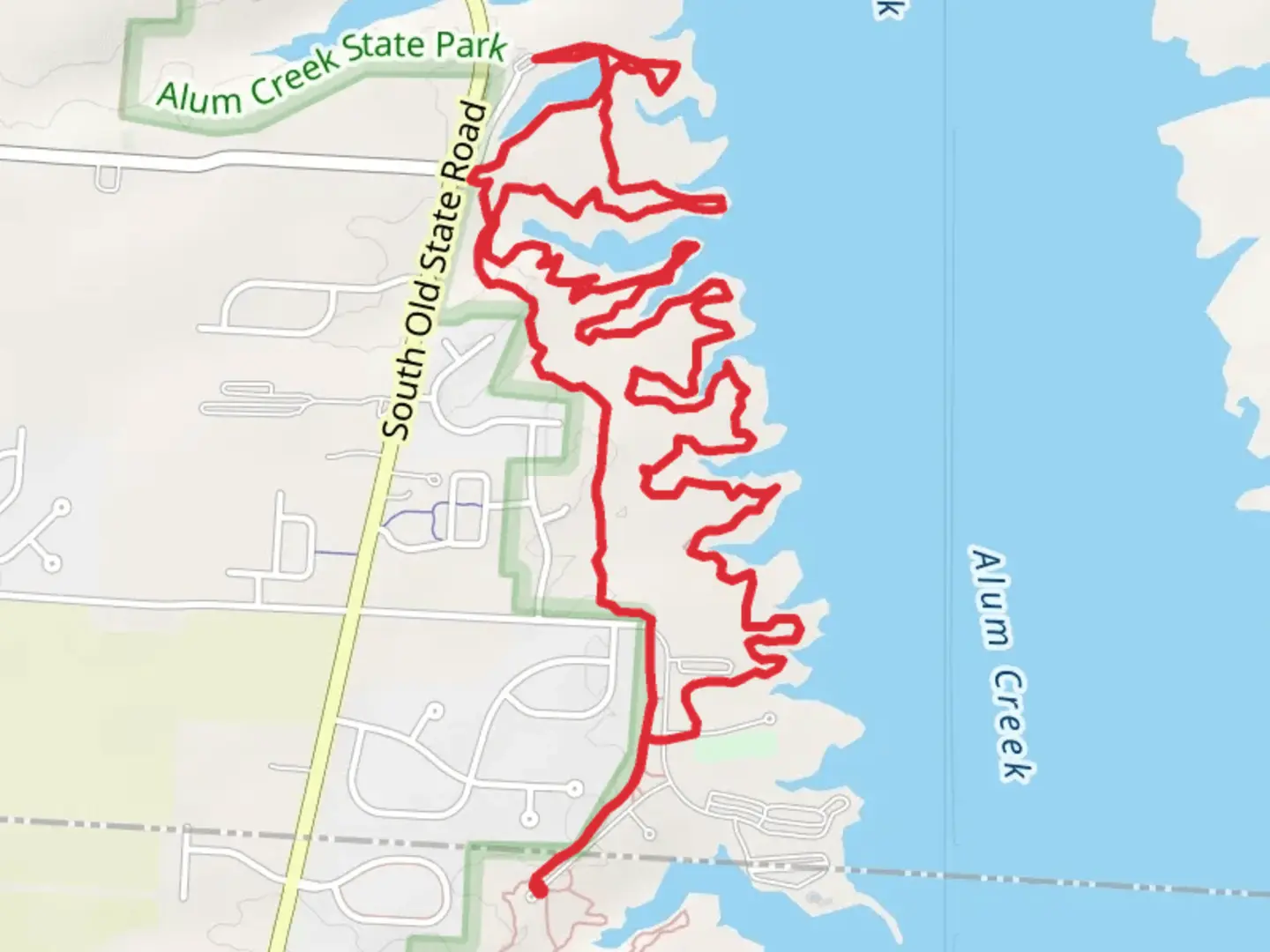 An image depicting the trail Park Office Hollenback Loop Trail and its surrounding area.