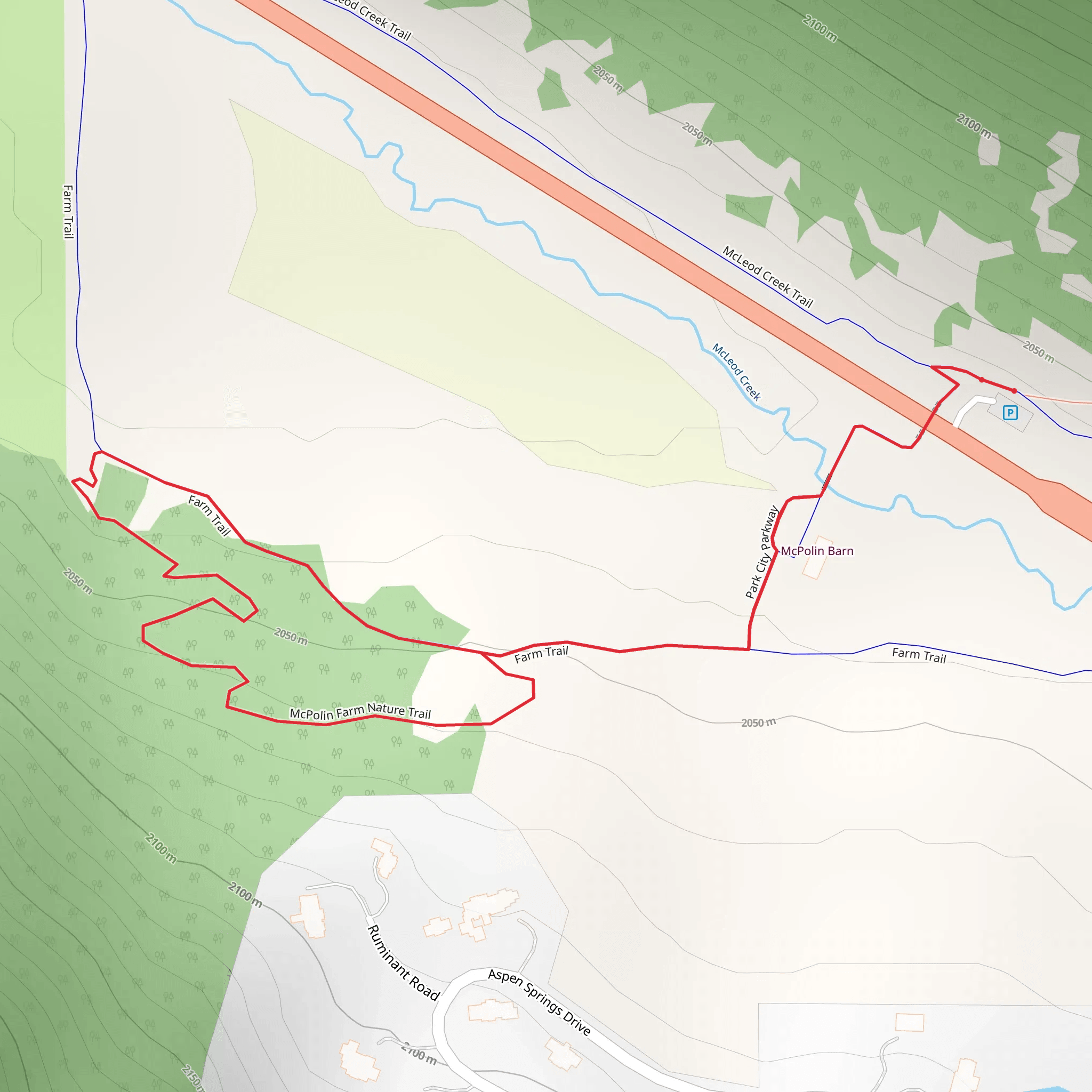 Farm Trail and McPolin Farm Nature Trail mobile static map