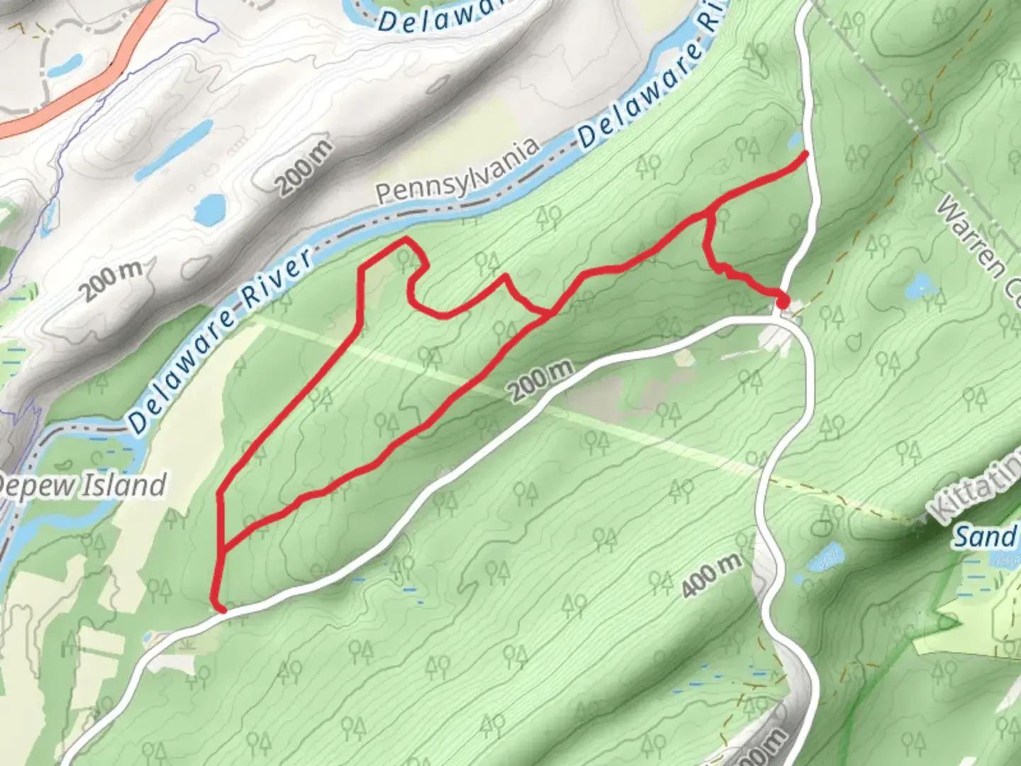 An image depicting the trail Orchard and Hamilton Ridge Loop Trail and its surrounding area.