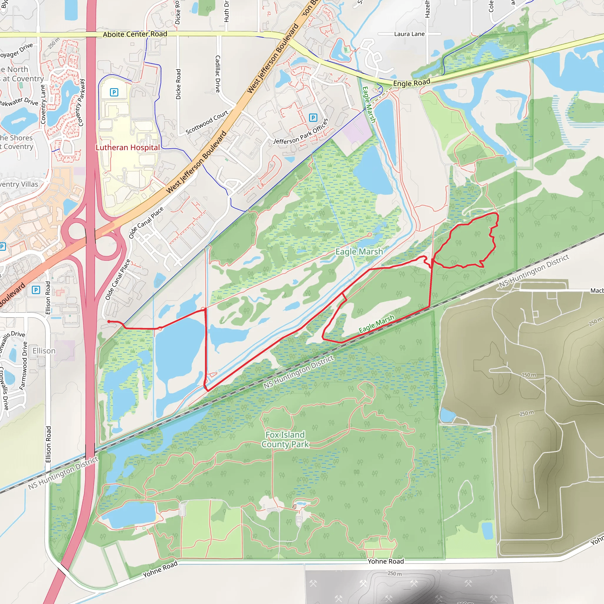 Graham McCulloch Ditch and Eagle Marsh Loop Trail mobile static map