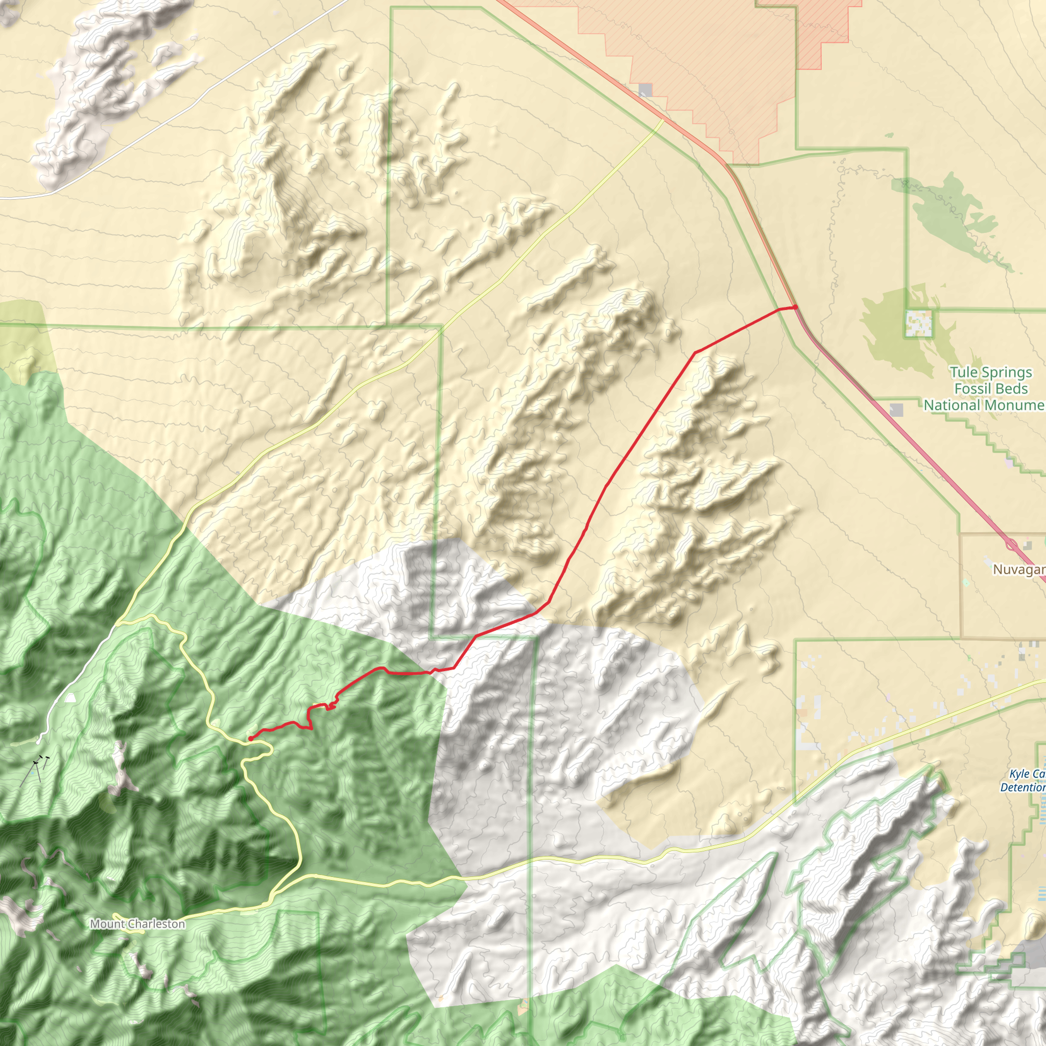 Lucky Strike Trail mobile static map