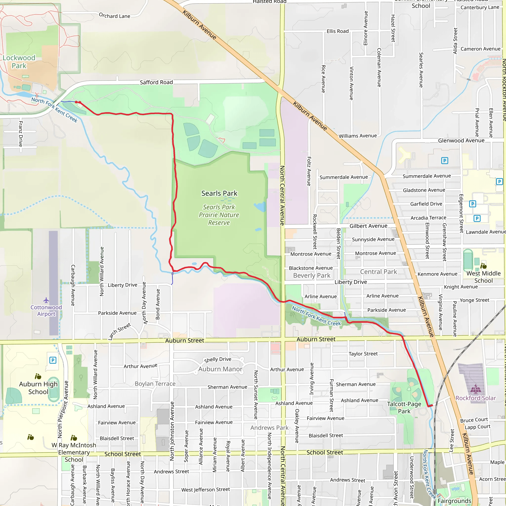 Mel Anderson Path mobile static map