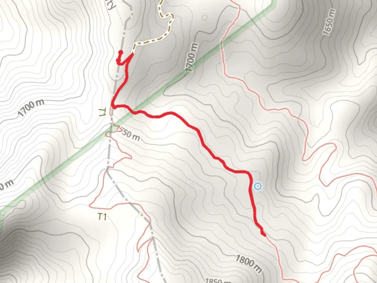 An image depicting the trail Bear Spring and its surrounding area.