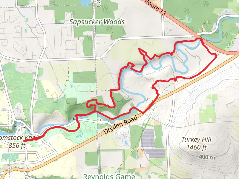 Comstock Knoll and Fall Creek Loop