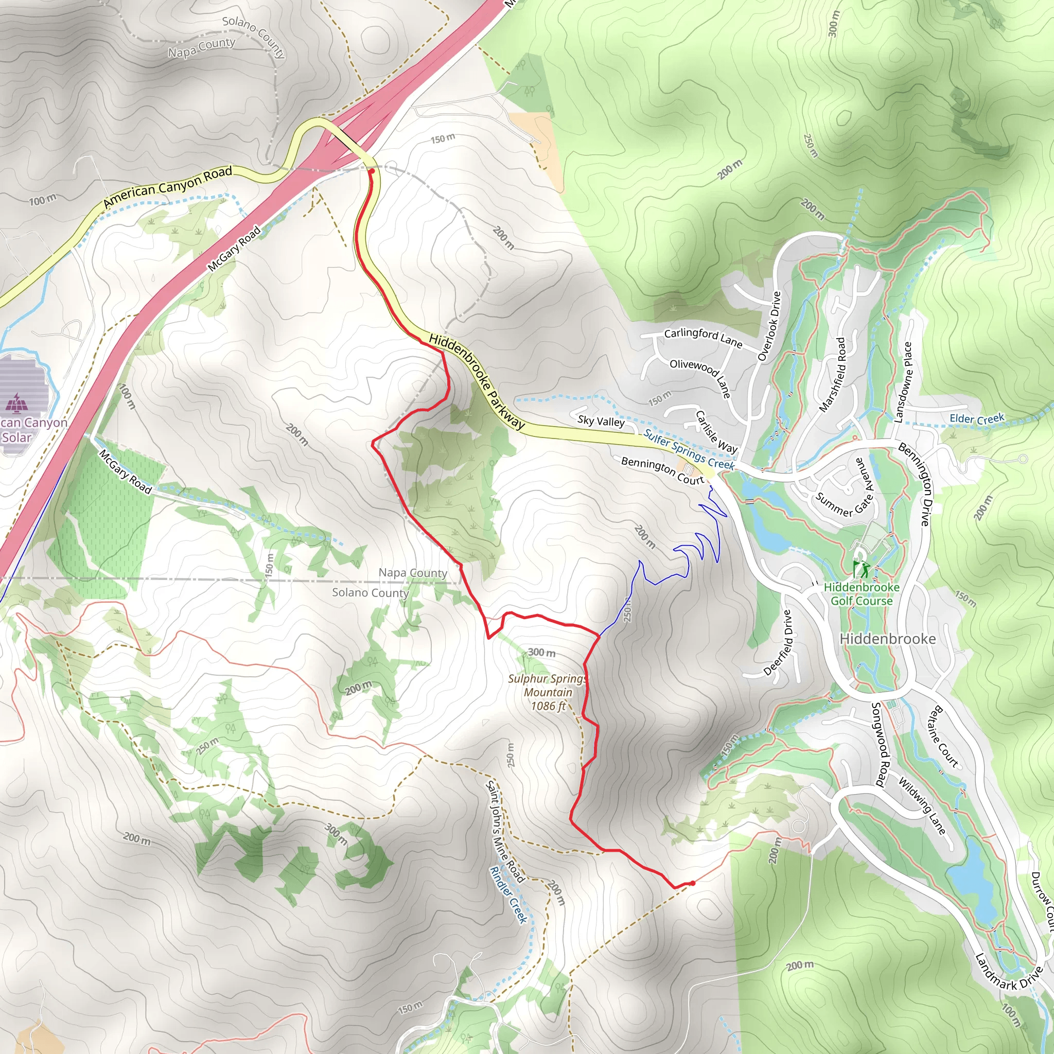 Hiddenbrooke Trail mobile static map