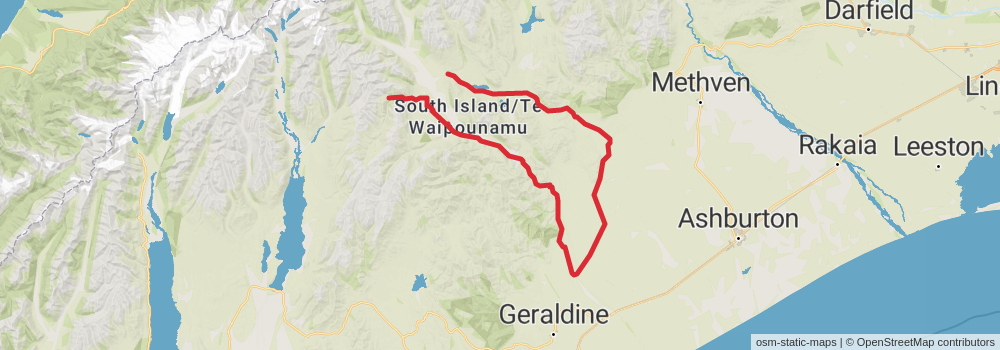 Te Araroa Trail stage 141 Map