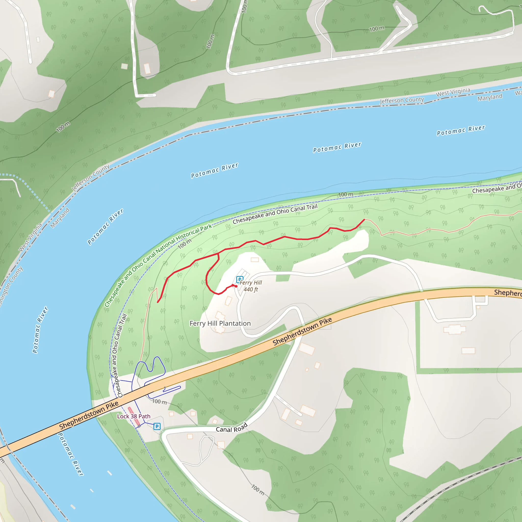 Ferry Hill mobile static map