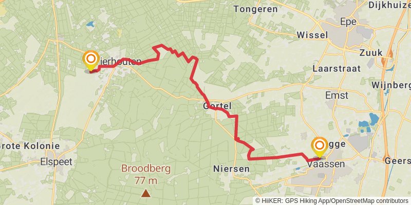 Veluwe Zwerfpad stage 7 Map