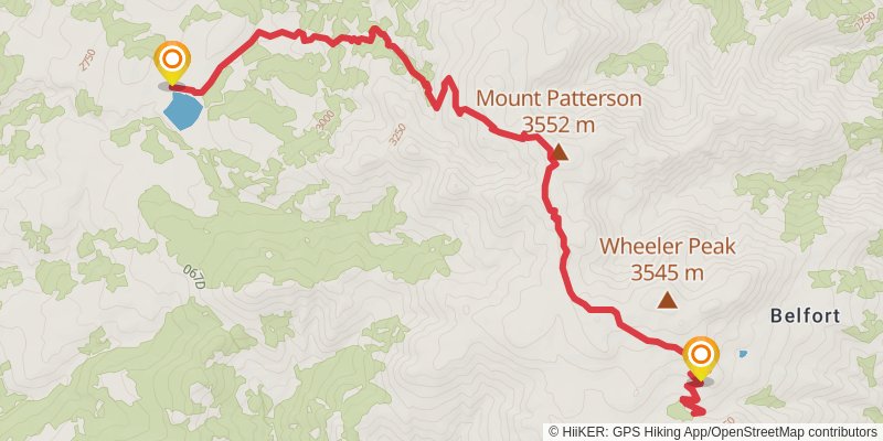 Mount Patterson Trail stage 2 Map