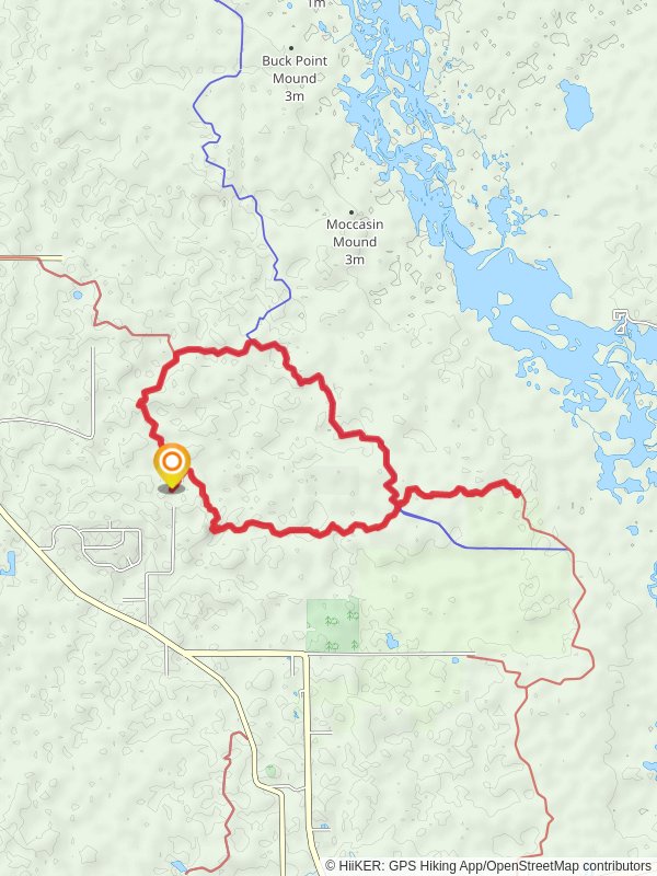 Florida and River Loop Trail from Phillips Road mobile static map