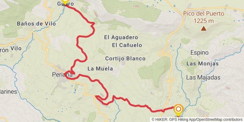 Gran Senda De Malaga stage 10 Map