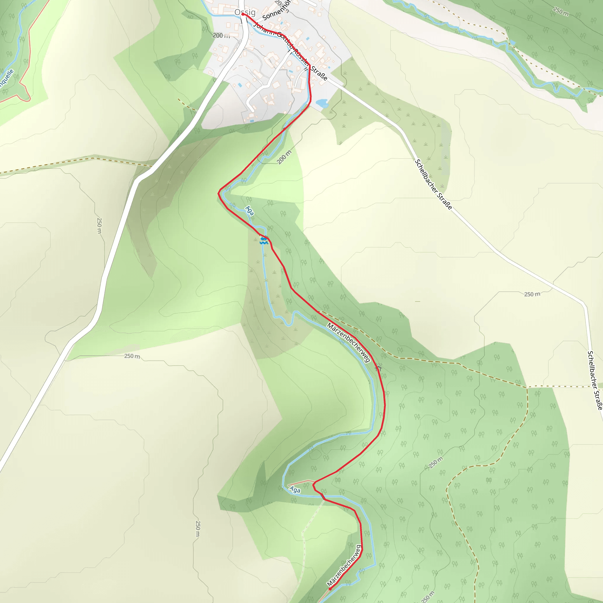 Märzenbecherweg Walk mobile static map