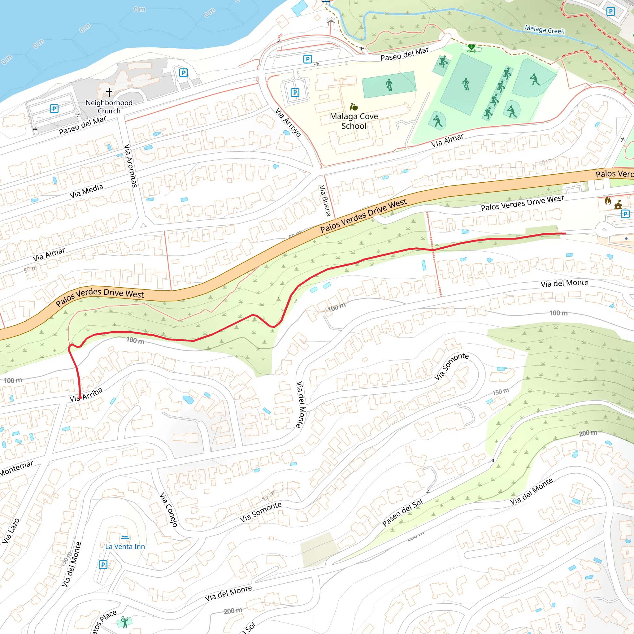 Via Arriba mobile static map