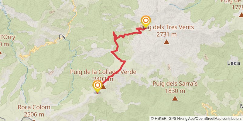 Haute Randonnée Pyrénéenne stage 46 Map