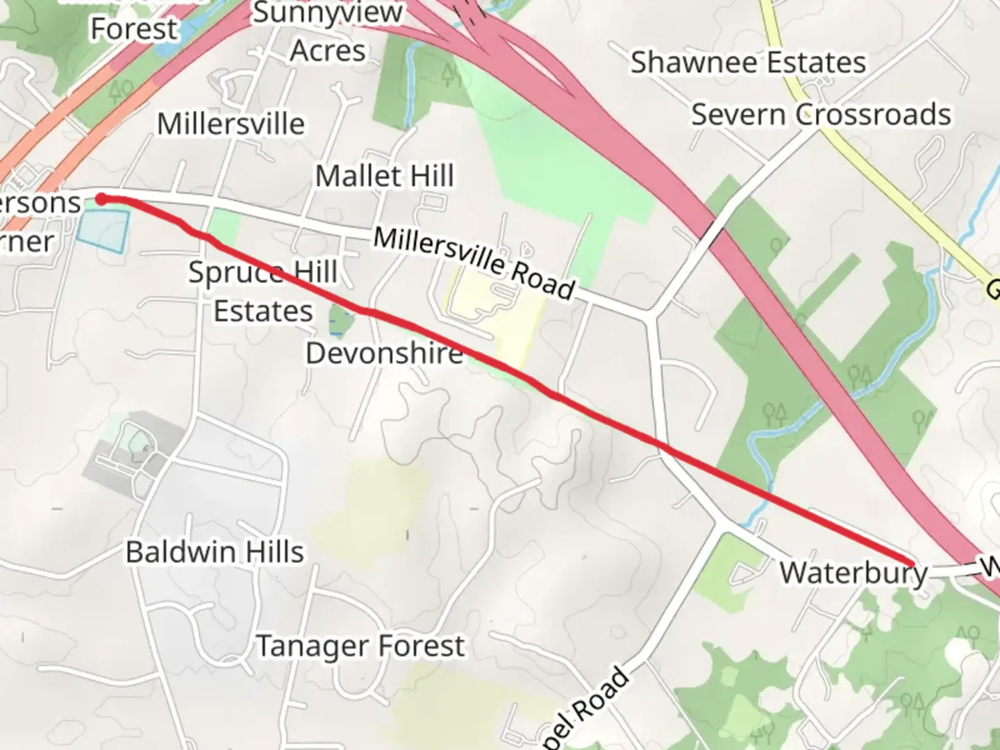An image depicting the trail South Shore Trail and its surrounding area.