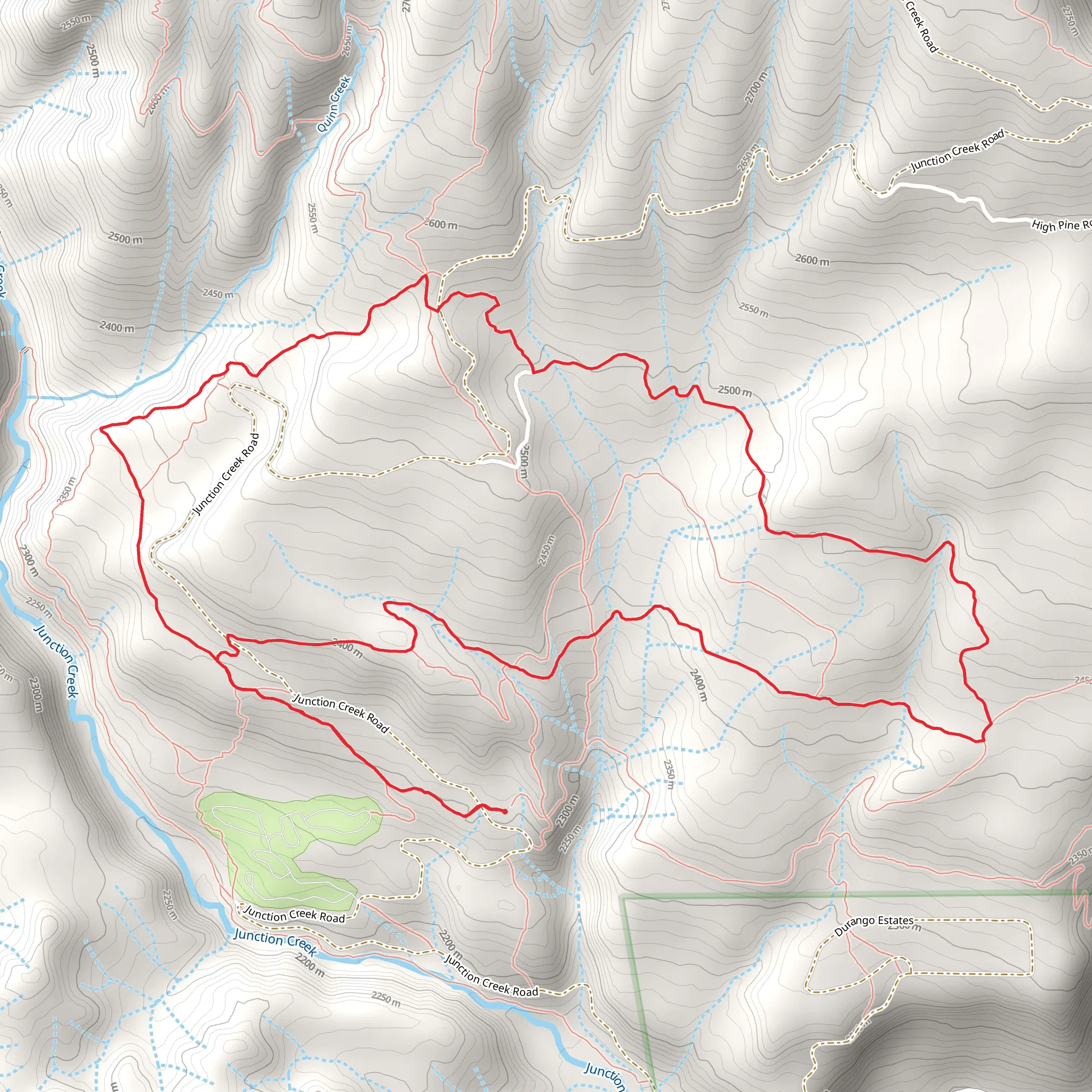 Log Chutes 2 and 3 Loop mobile static map