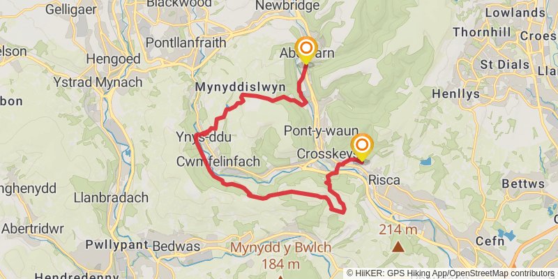 Two Loops in Torfaen stage 4 Map