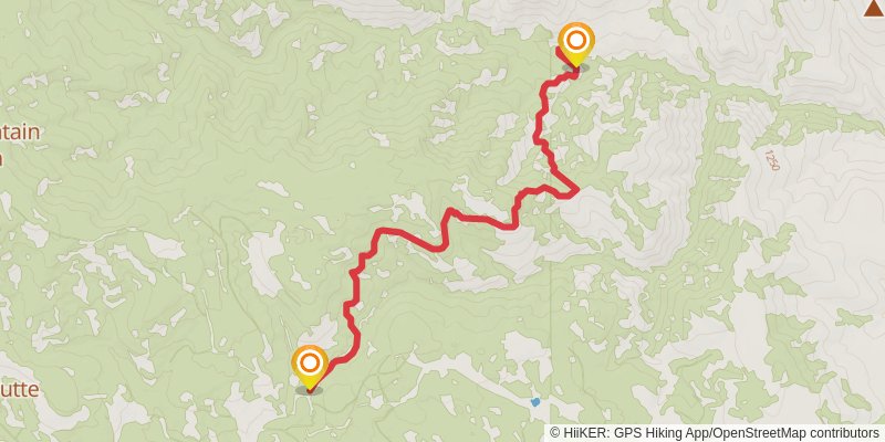 South Prong Trail stage 2 Map