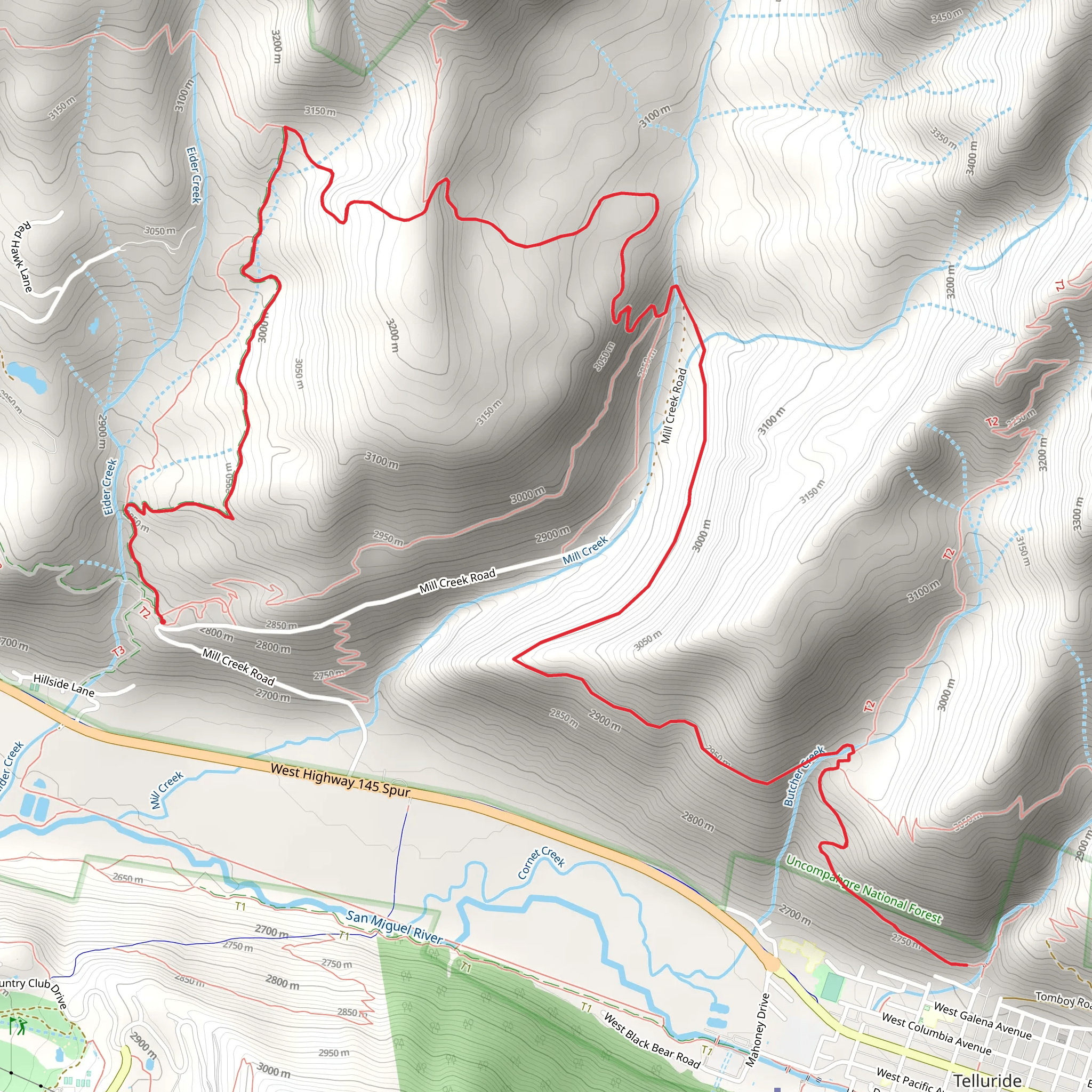 Jud Wiebe Memorial and Deep Creek mobile static map