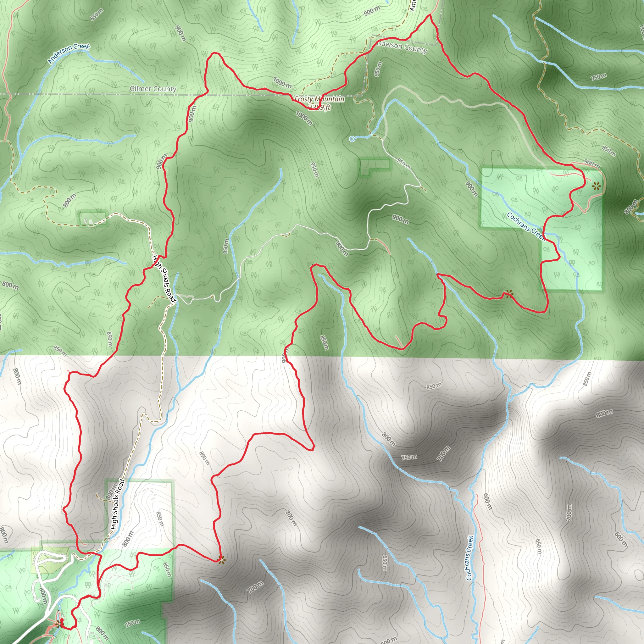 Len Foote and Appalachian Approach Loop Trail mobile static map