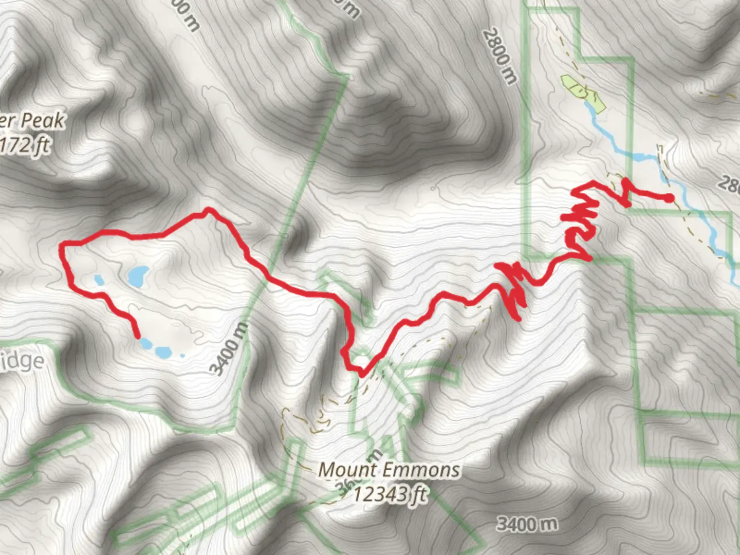 An image depicting the trail Daisy Pass Peeler Trail via Gunsight Pass Road and its surrounding area.