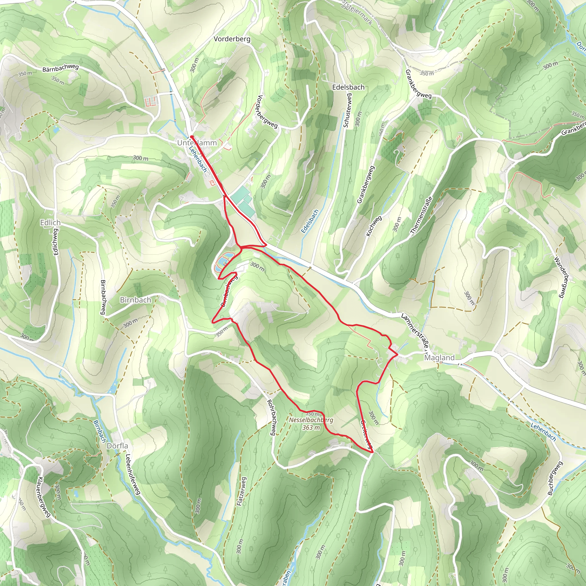 ERLebenspfad Magland mobile static map