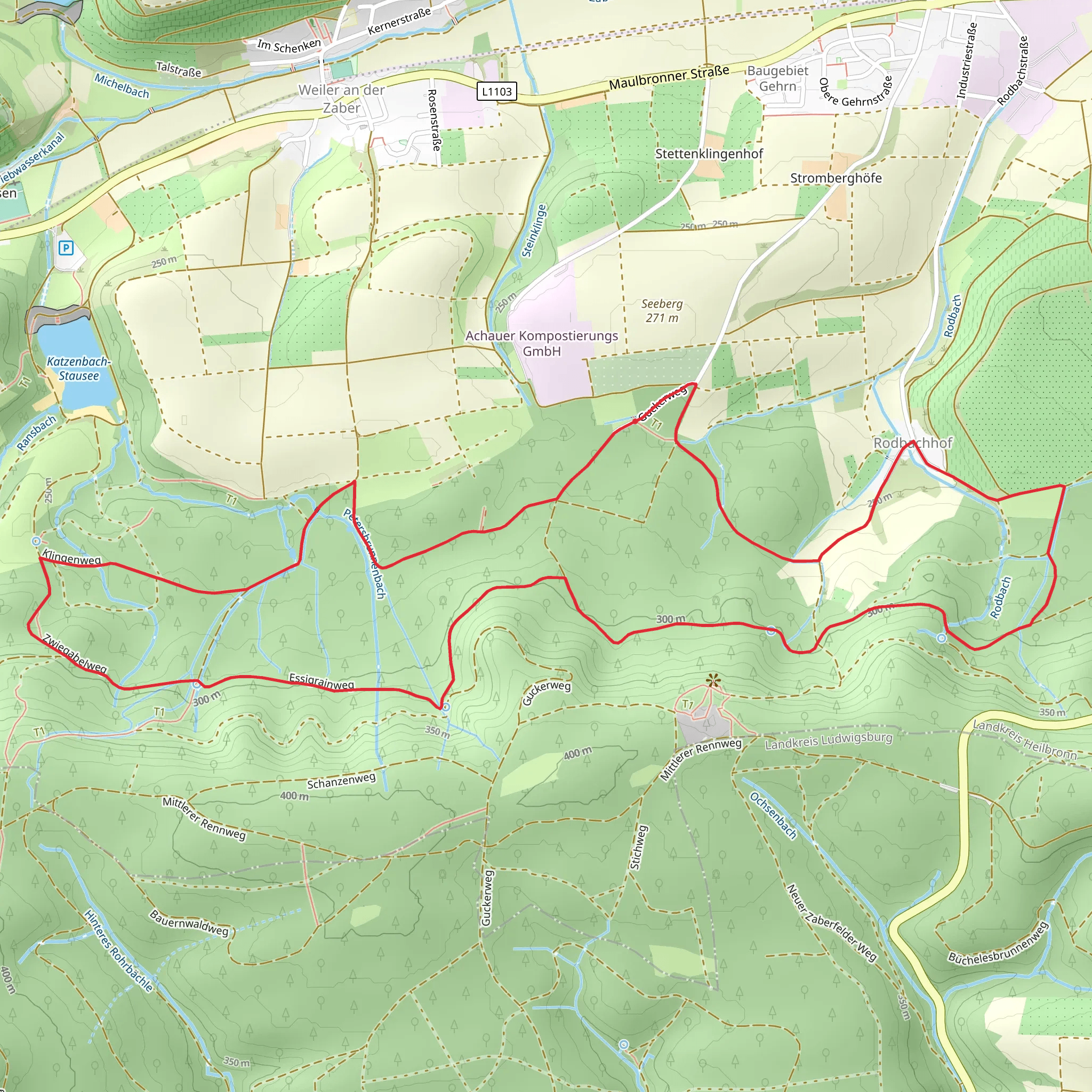 Rodbachhof Loop mobile static map