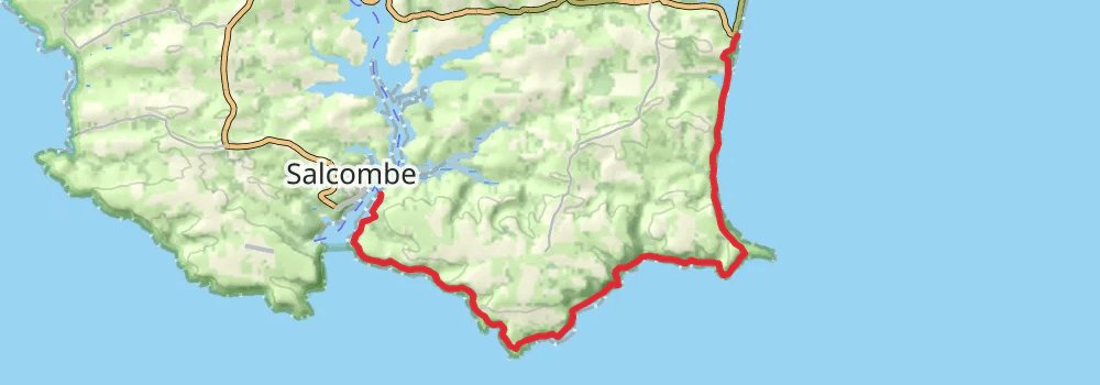 South West Coast Path stage 38 Map