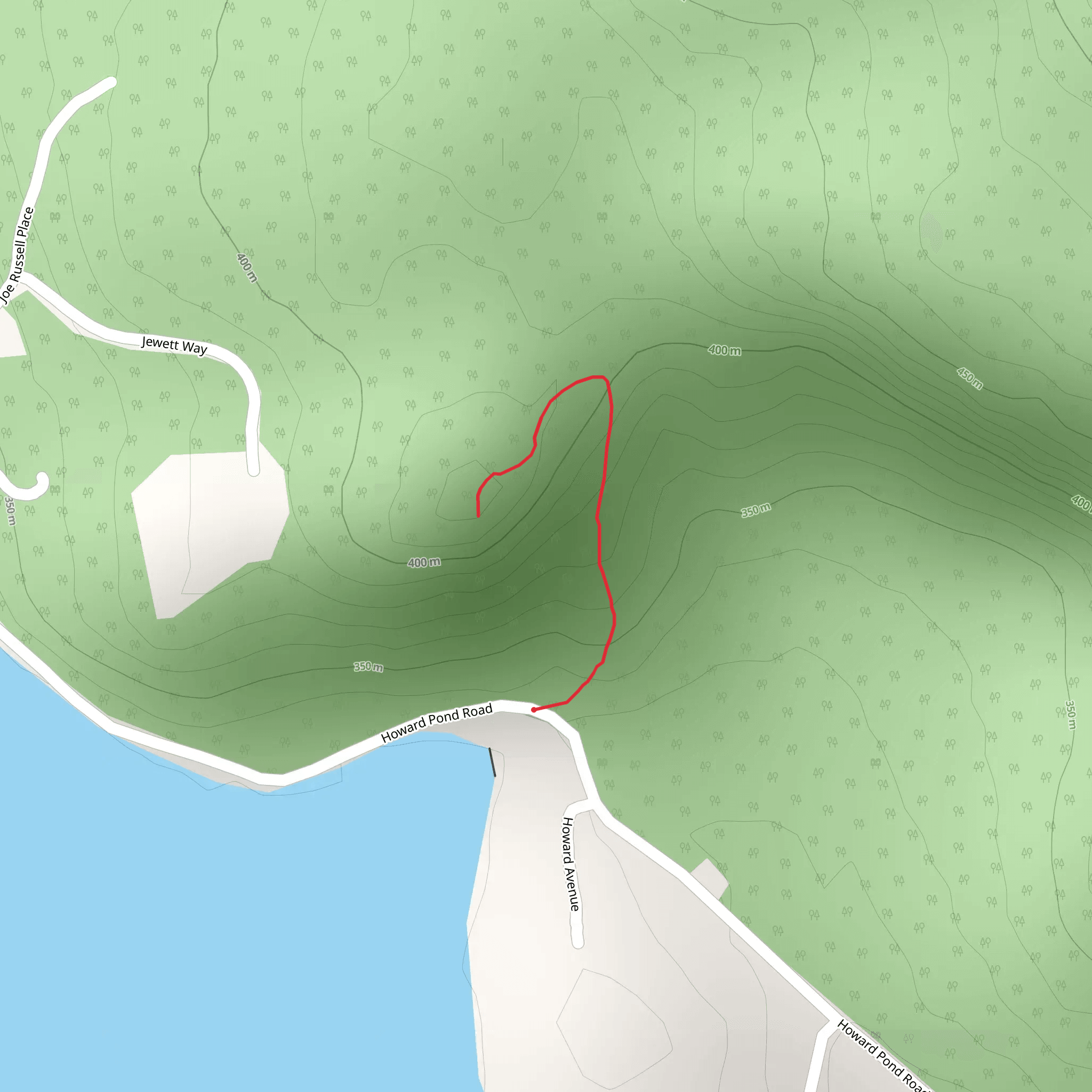 Howard Pond mobile static map