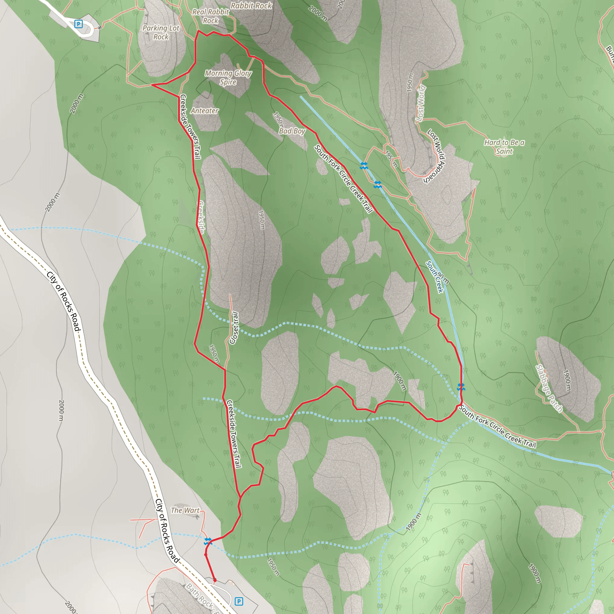 South Creek Loop mobile static map