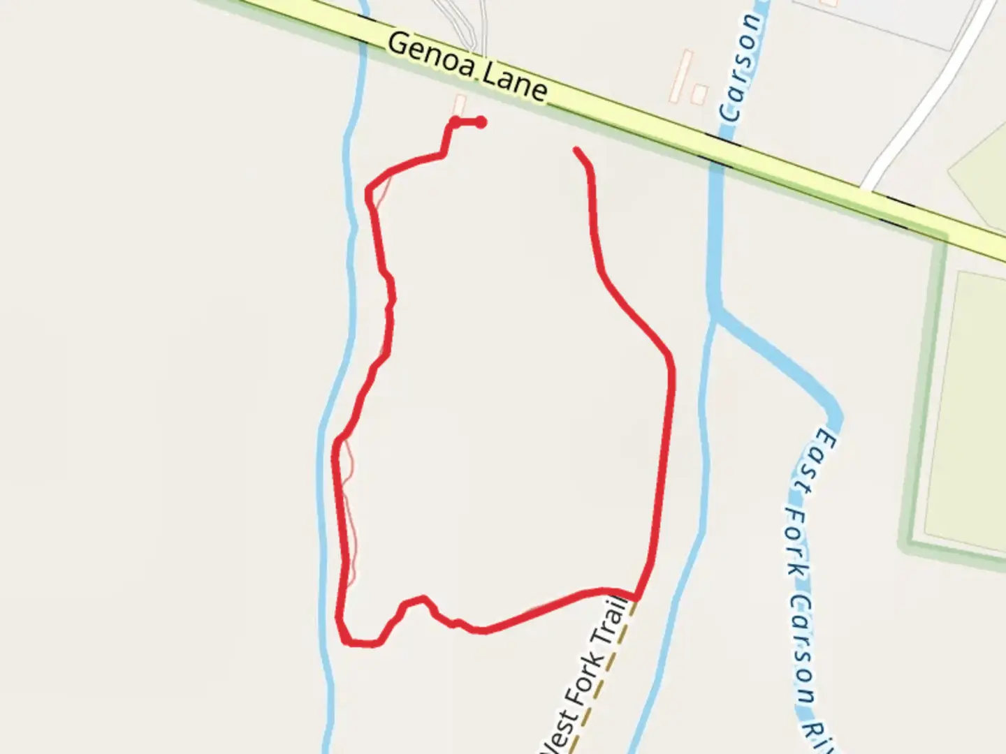 An image depicting the trail East Brockliss Loop and West Fork Trail and its surrounding area.