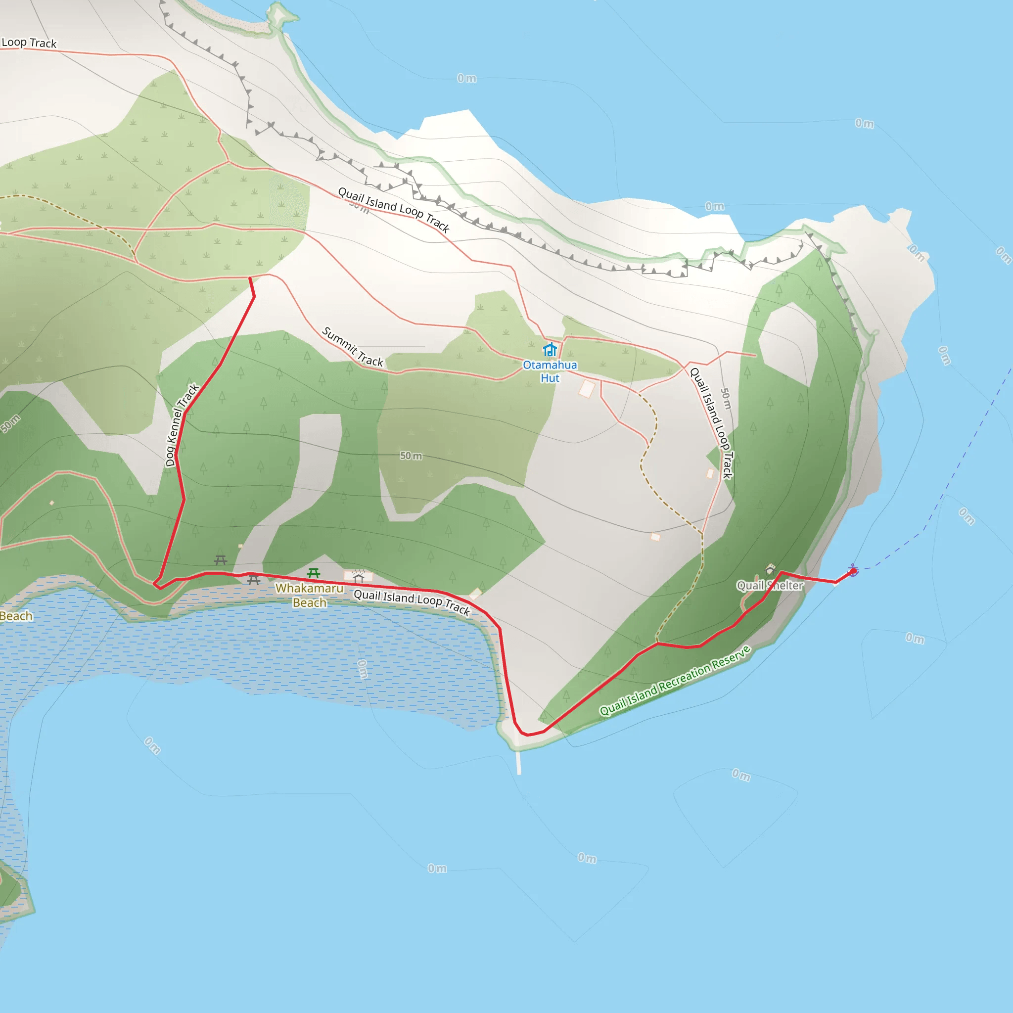 Ōtamahua - Dog Kennel Track mobile static map