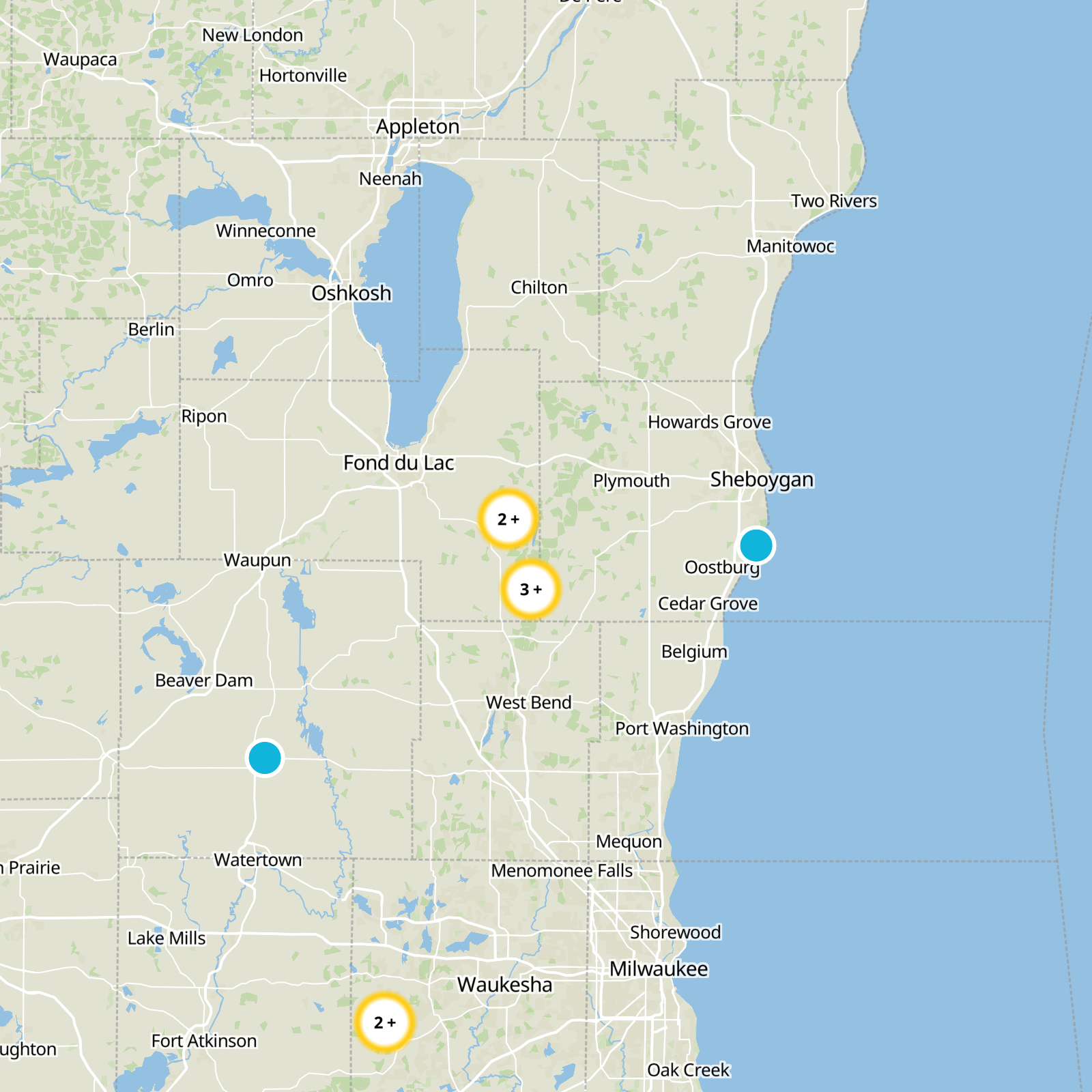Sheboygan County Static Map