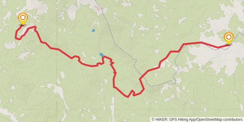 Continental Divide Trail - Montana And Idaho stage 9 Map