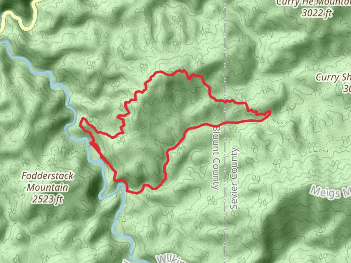 An image depicting the trail Lumber Ridge Trail, Spruce Flats Falls and Buckeye Trail Loop and its surrounding area.