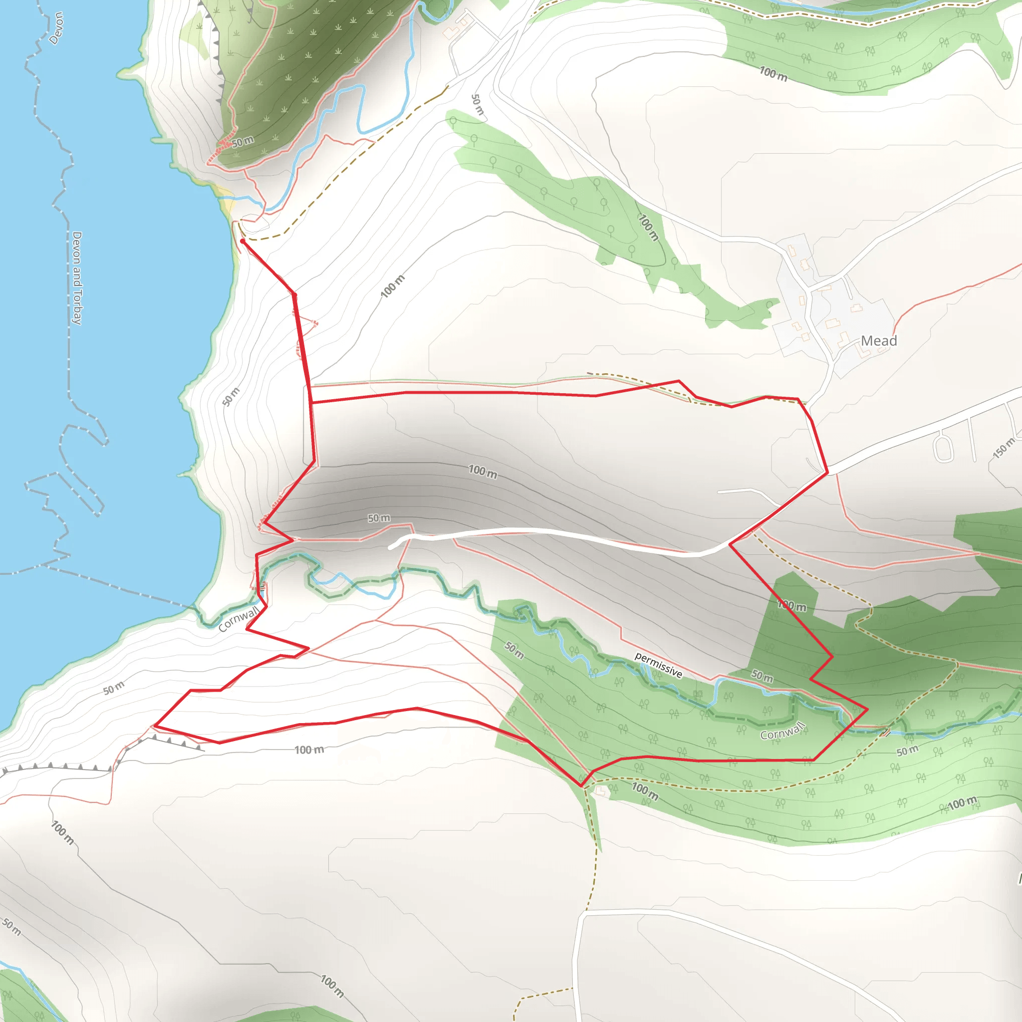 Marsland Valley Nature Reserve Walk mobile static map