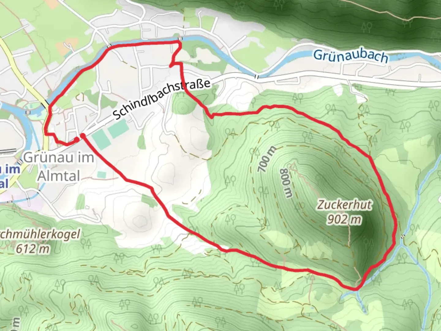 An image depicting the trail Hike around Zuckerhut Mountain and its surrounding area.
