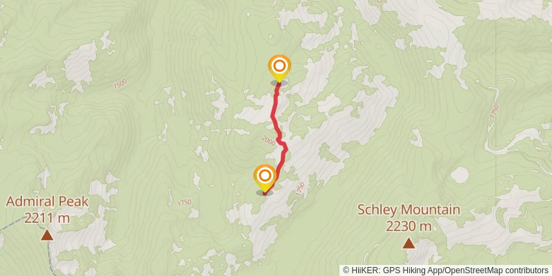 Indian Ridge Trail via West Fork Fish Creek Trail stage 2 Map