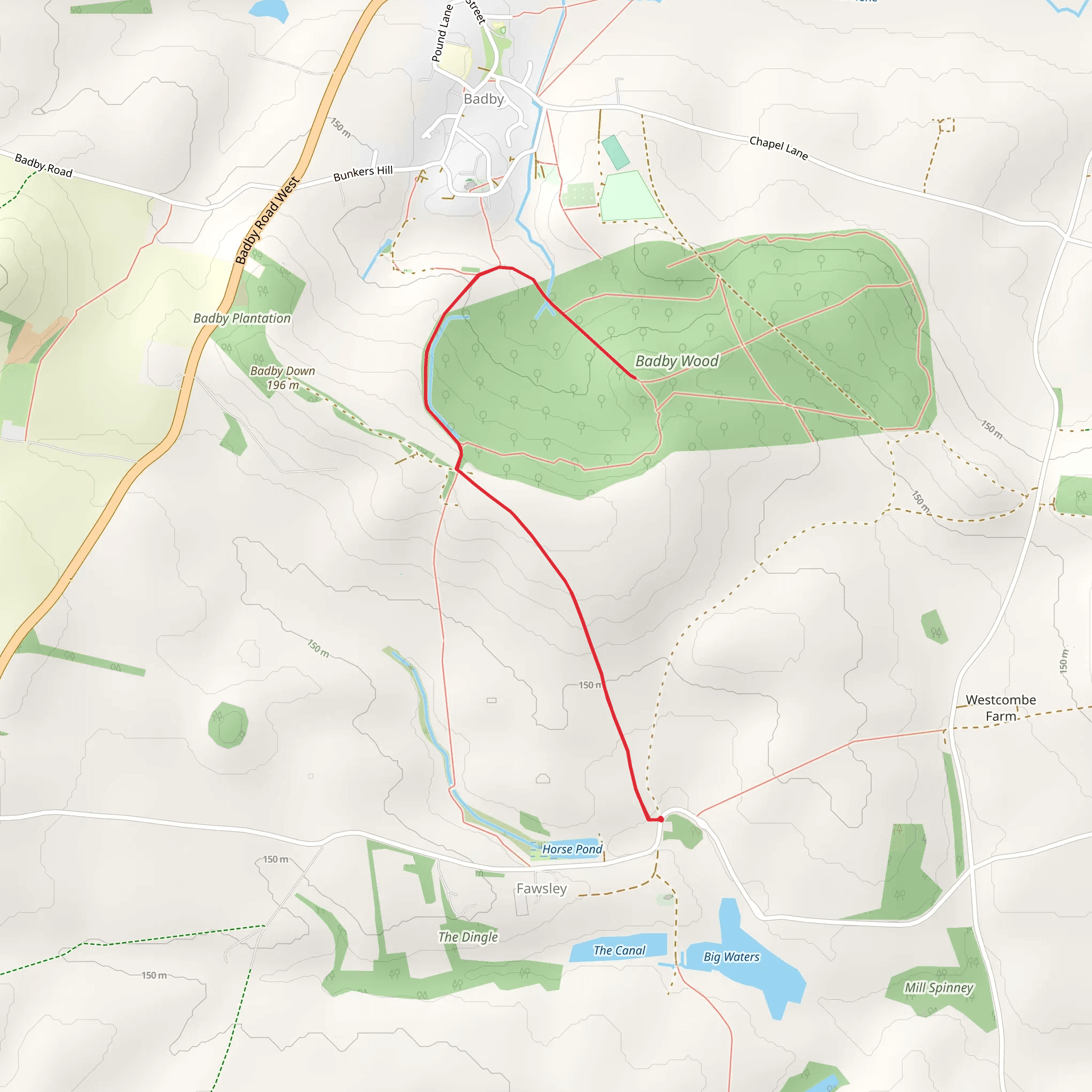 Fawsley Hall mobile static map