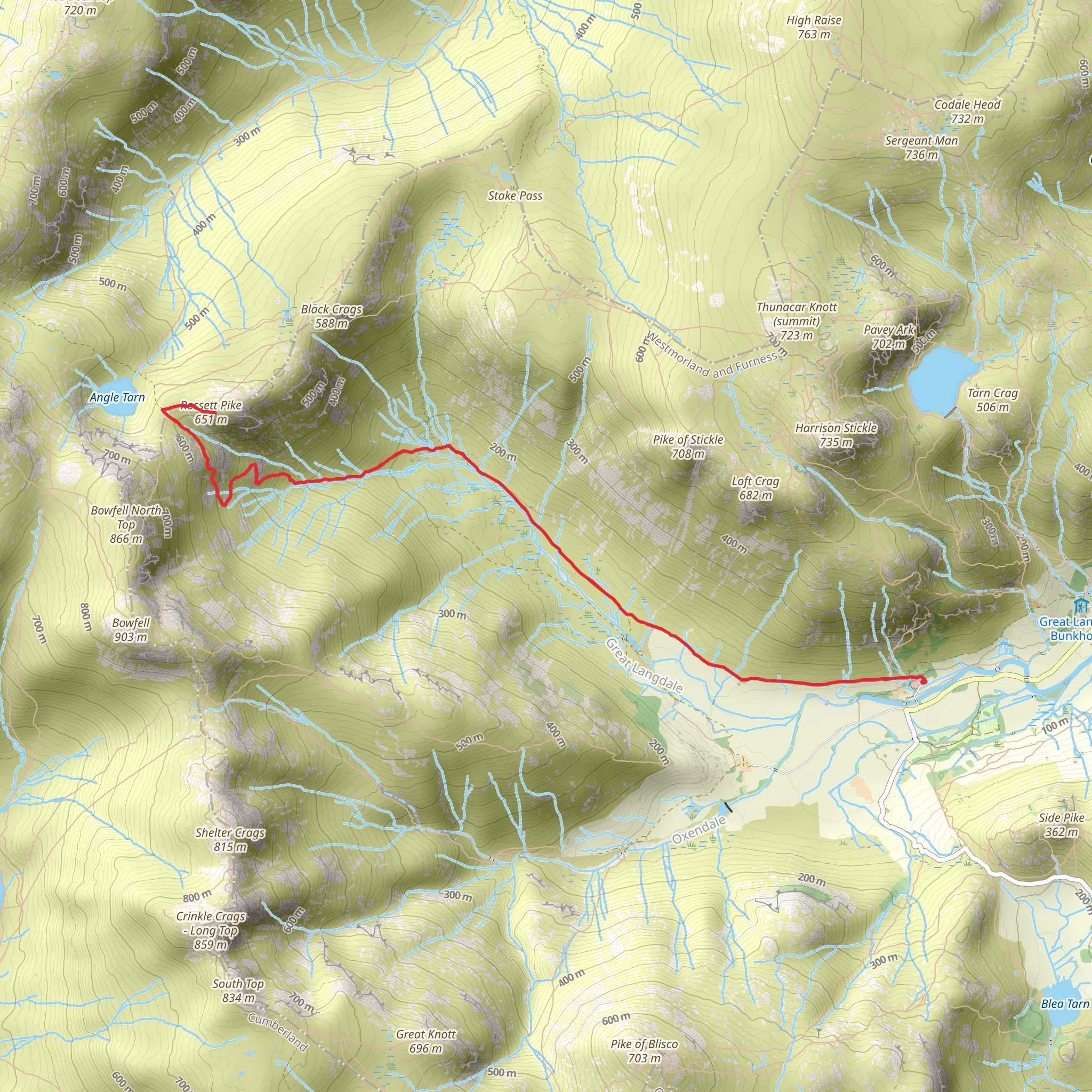Rossett Pike mobile static map