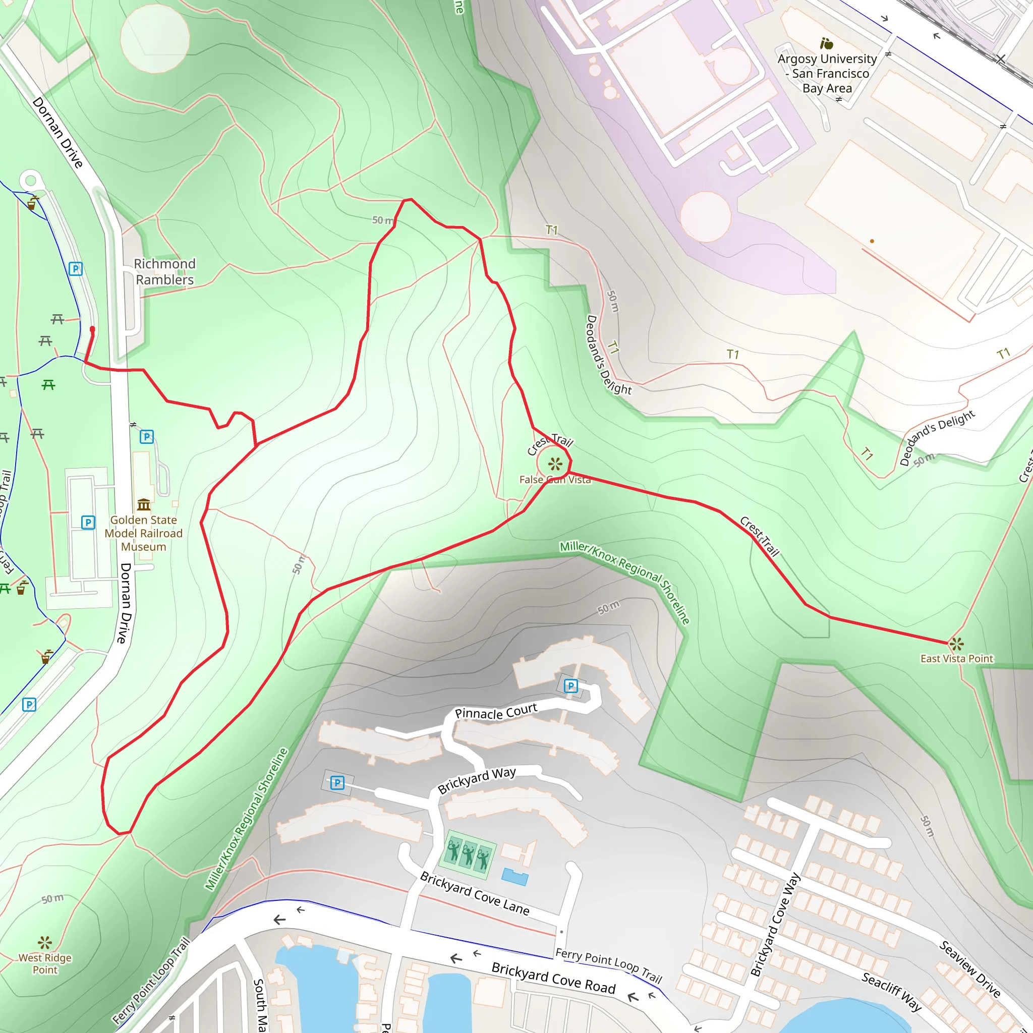 Miller - Knox Regional Shoreline mobile static map