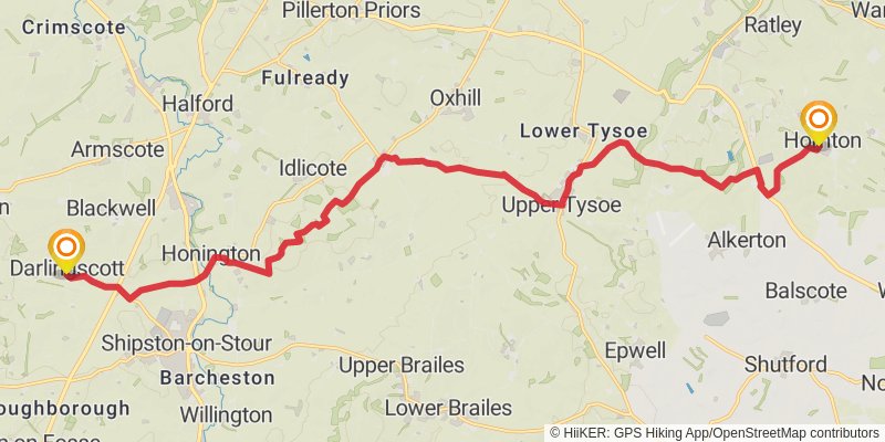 Cotswold Round stage 18 Map