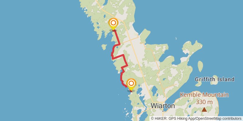 Waterfront Trail stage 81 Map