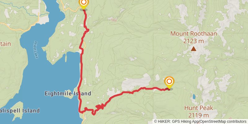 Idaho Centennial Trail stage 81 Map