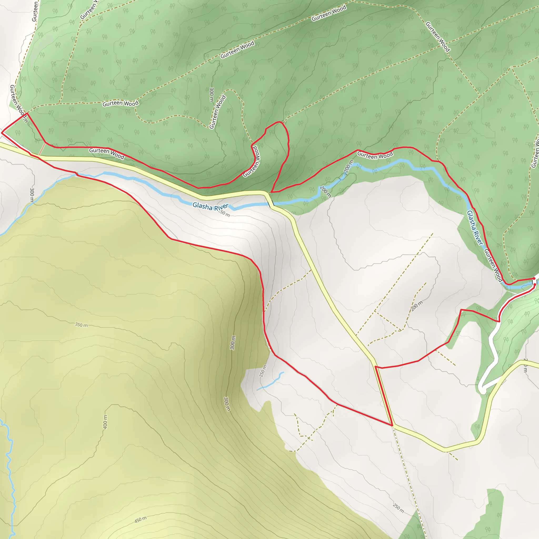 Glenpatrick - Glenpatrick Bridge Loop mobile static map