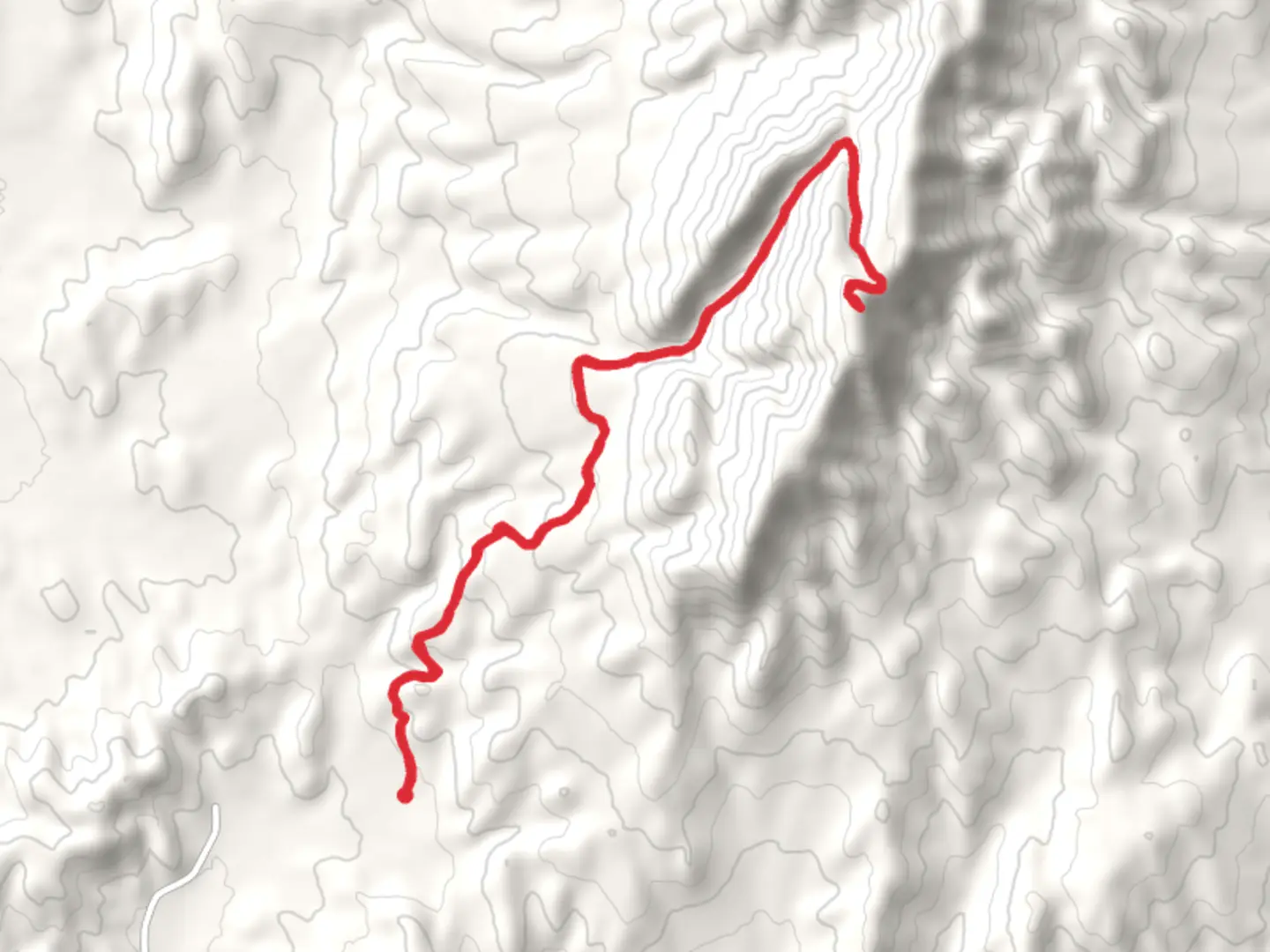 An image depicting the trail Squaw Butte from Butte Road and its surrounding area.