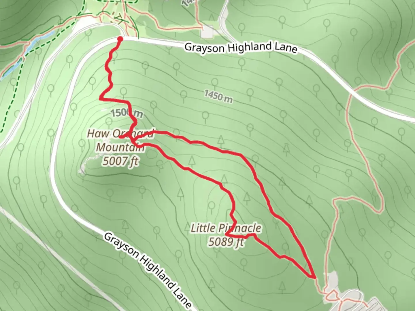 An image depicting the trail Little Pinnacle and Twin Pinnacles Loop Trail and its surrounding area.