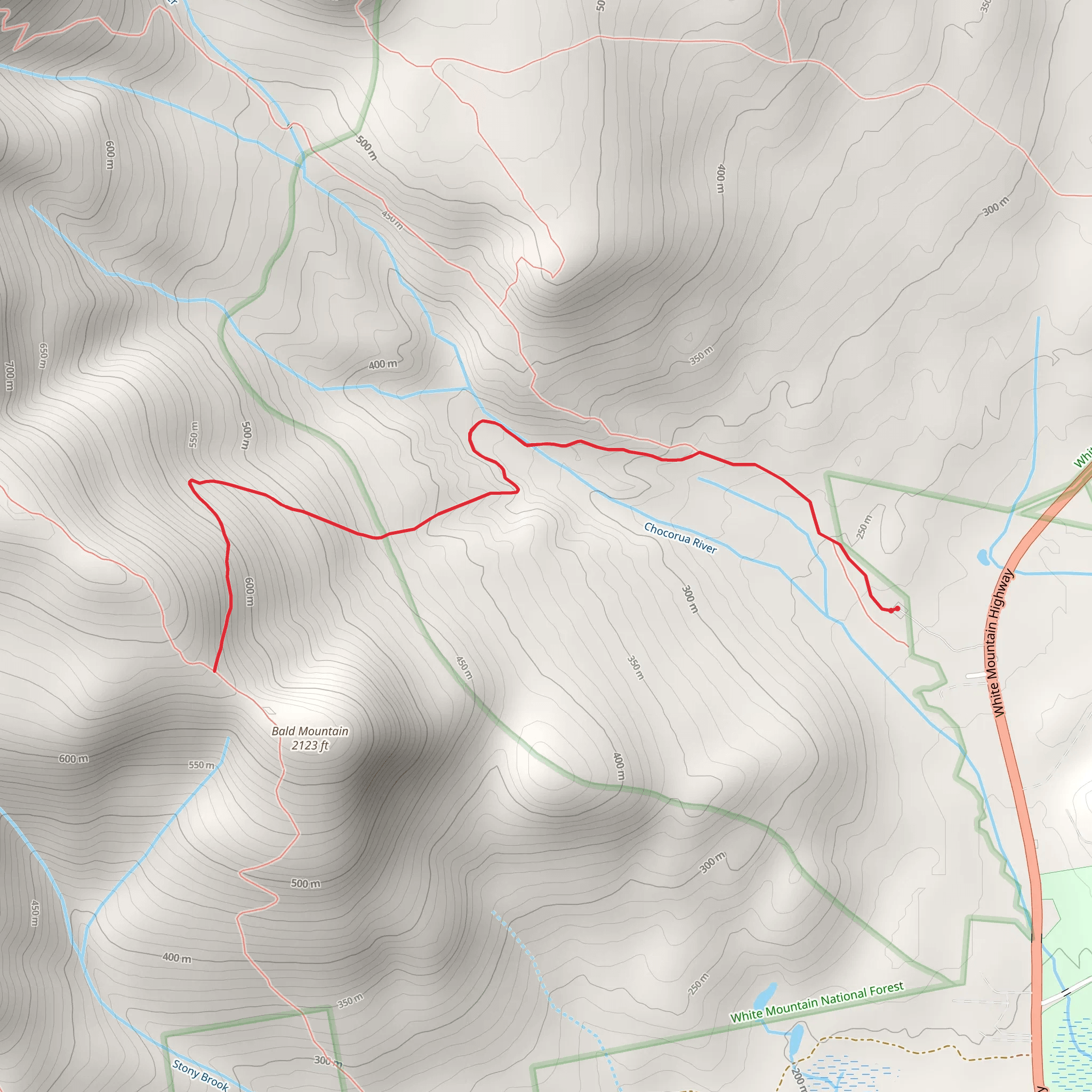 Weetamoo Trail via Piper Trail mobile static map