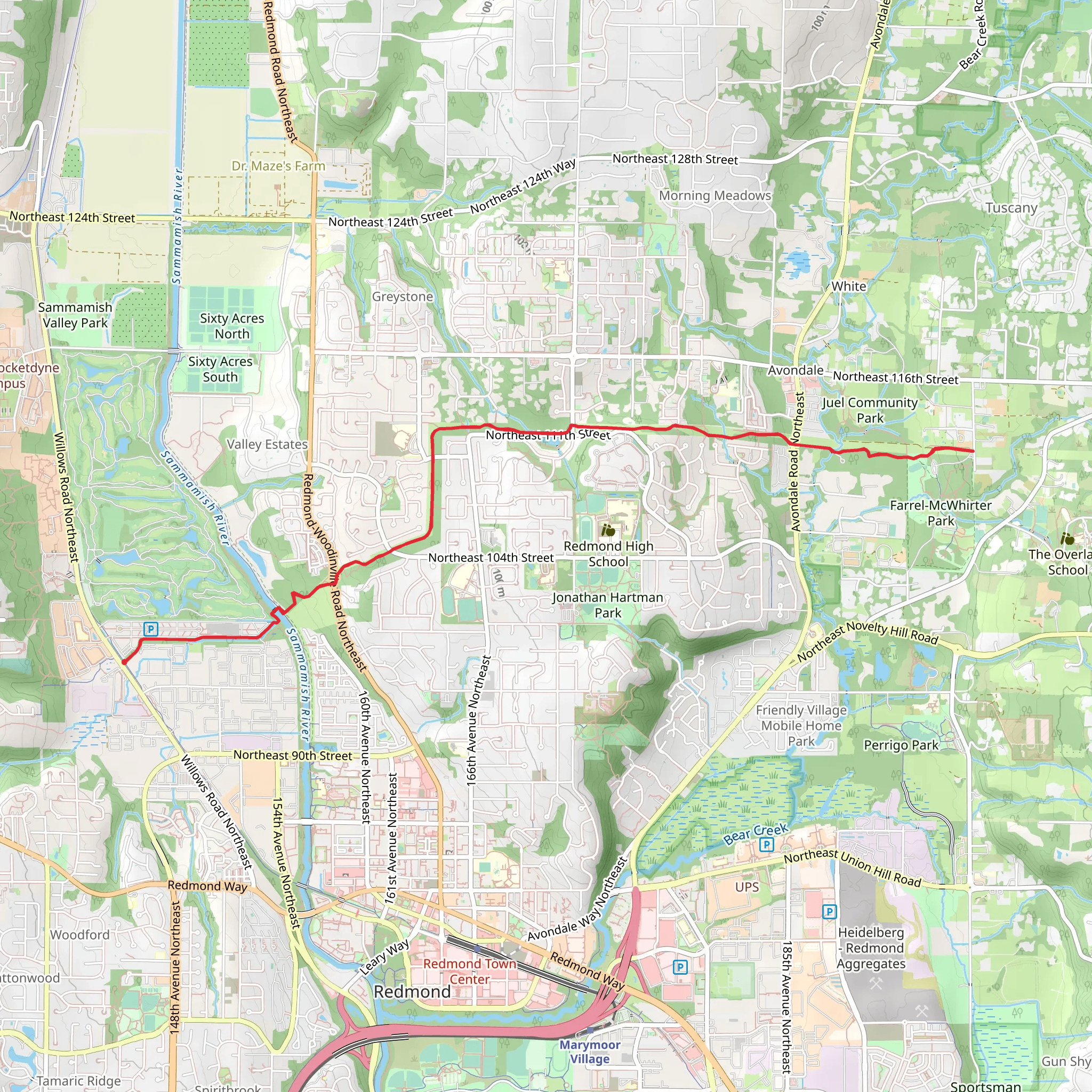 PSE Trail mobile static map